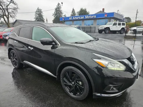 Black 2017 Nissan Murano Platinum (2017.5) Sport Utility 4D for sale in Tacoma, WA