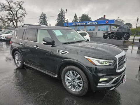 Black 2023 INFINITI QX80 LUXE Sport Utility 4D for sale in Tacoma, WA