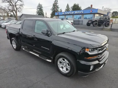 Black 2017 Chevrolet Silverado 1500 Crew Cab Z71 LT Pickup 4D 5 3/4 ft for sale in Tacoma, WA
