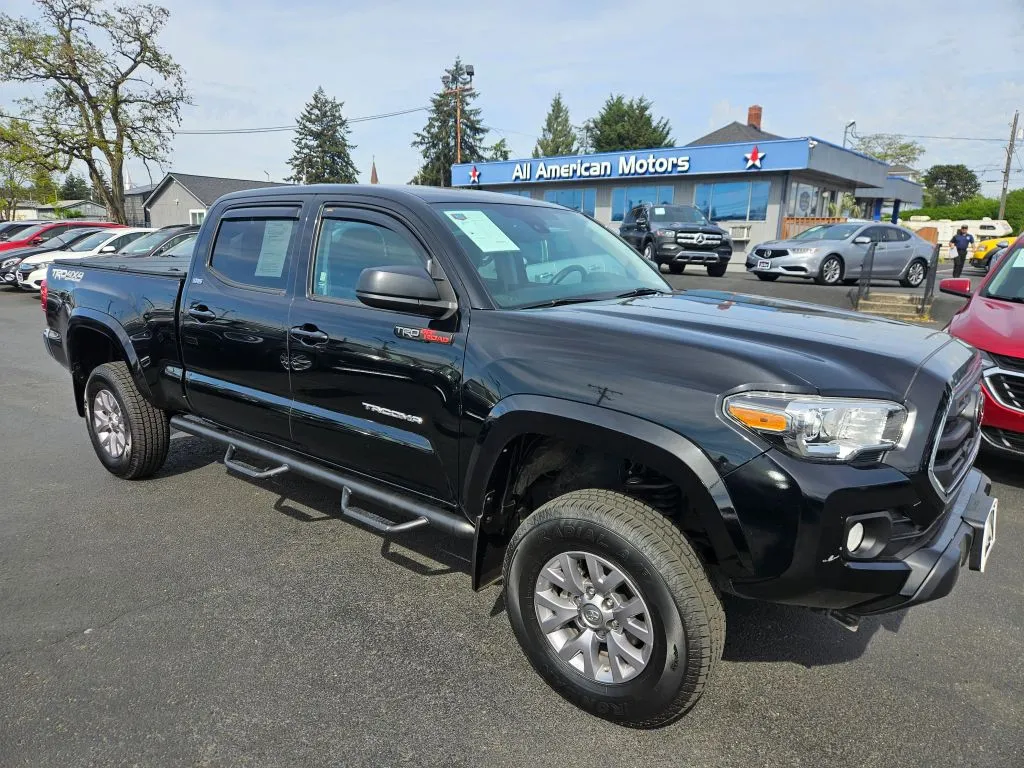 Red 2018 Toyota Tacoma Double Cab SR5 Pickup 4D 6 ft for sale in Tacoma, WA