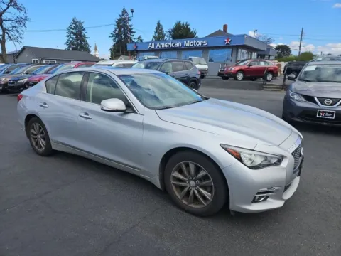 Silver 2015 INFINITI Q50 3.7 Premium Sedan 4D for sale in Tacoma, WA