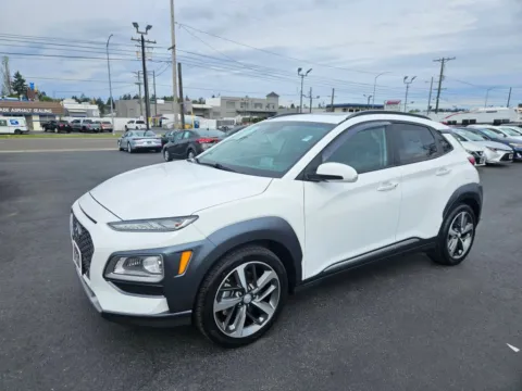 Another view of 2021 Hyundai Kona Ultimate Sport Utility 4D for sale in Tacoma, WA at All American Motors