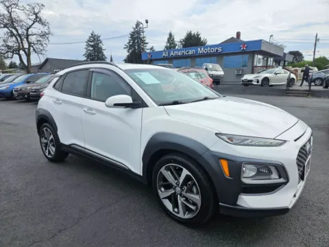 White 2021 Hyundai Kona Ultimate Sport Utility 4D for sale in Tacoma, WA