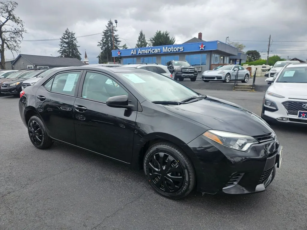 Black 2015 Toyota Corolla LE Sedan 4D for sale in Tacoma, WA
