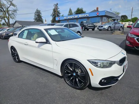 White 2019 BMW 4 Series 430i Convertible 2D for sale in Tacoma, WA