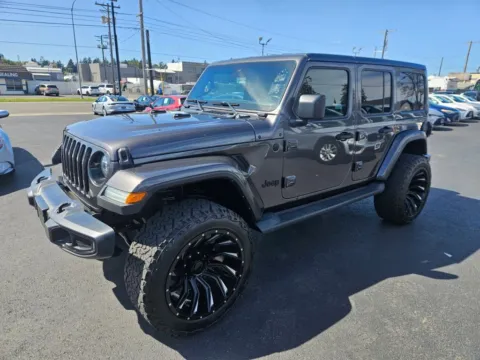 Another view of 2021 Jeep Wrangler Unlimited Sahara Altitude Sport Utility 4D for sale in Tacoma, WA at All American Motors