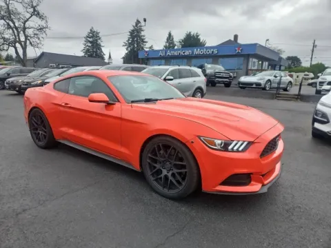 Orange 2017 Ford Mustang EcoBoost Coupe 2D for sale in Tacoma, WA