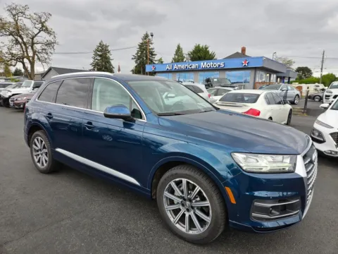 Blue 2018 Audi Q7 3.0T Prestige Sport Utility 4D for sale in Tacoma, WA