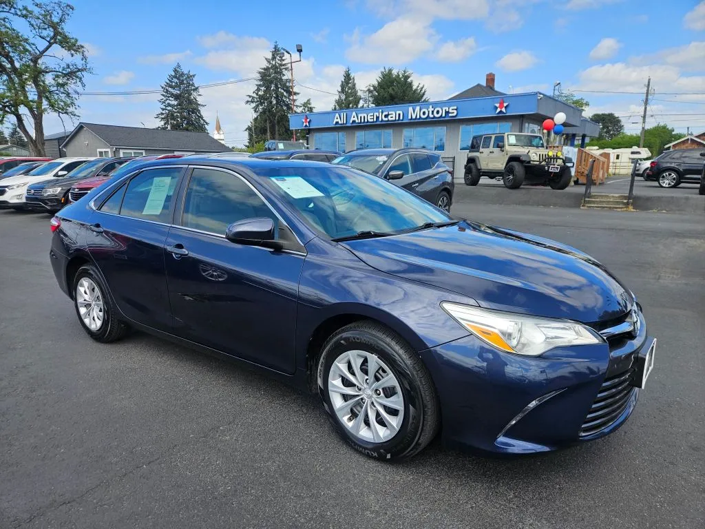 Blue 2017 Toyota Camry LE Sedan 4D for sale in Tacoma, WA