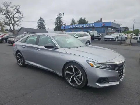 Silver 2022 Honda Accord Hybrid Sport Sedan 4D for sale in Tacoma, WA