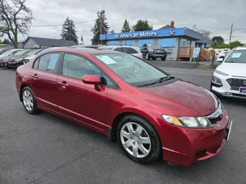 Red 2009 Honda Civic LX Sedan 4D for sale in Tacoma, WA