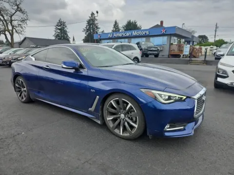 Blue 2017 INFINITI Q60 3.0t Premium Coupe 2D for sale in Tacoma, WA