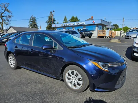 Blue 2021 Toyota Corolla LE Sedan 4D for sale in Tacoma, WA
