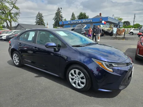 Blue 2021 Toyota Corolla LE Sedan 4D for sale in Tacoma, WA