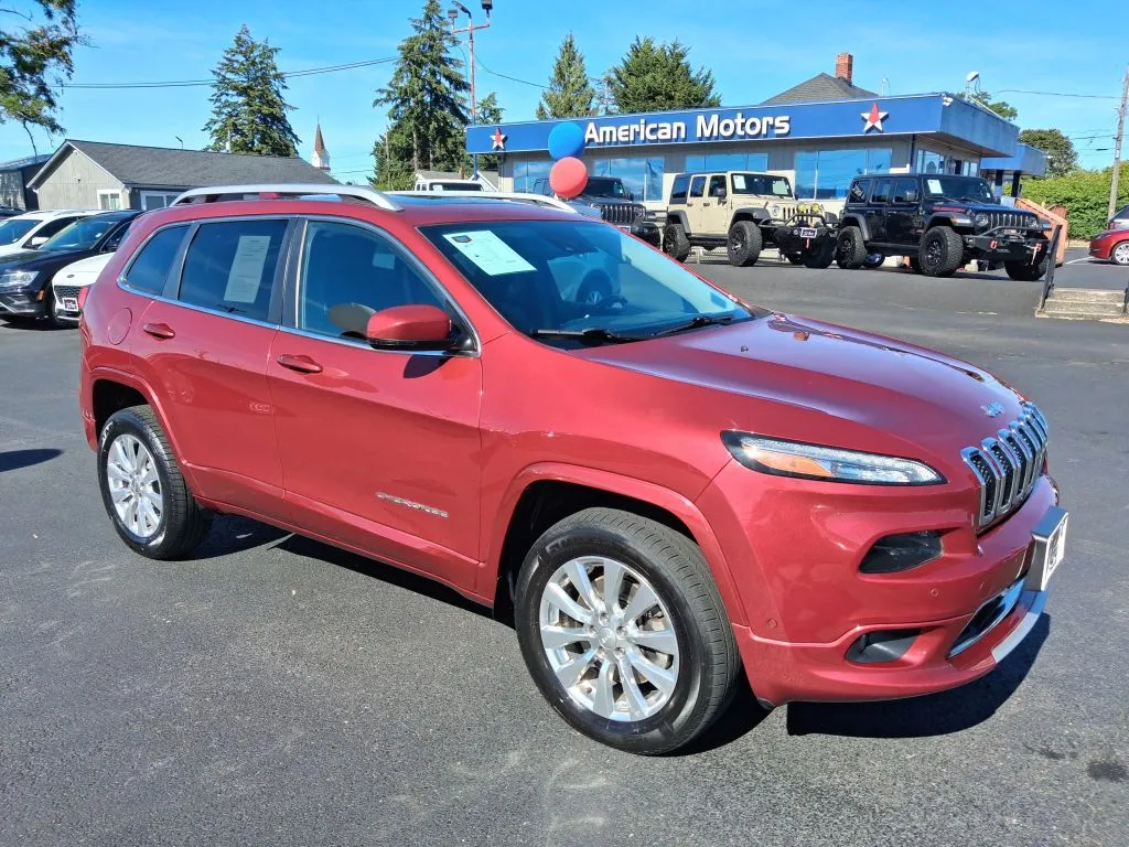 Red 2017 Jeep Cherokee Overland Sport Utility 4D for sale in Tacoma, WA