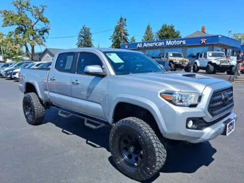 Silver 2016 Toyota Tacoma Double Cab TRD Sport Pickup 4D 6 ft for sale in Tacoma, WA