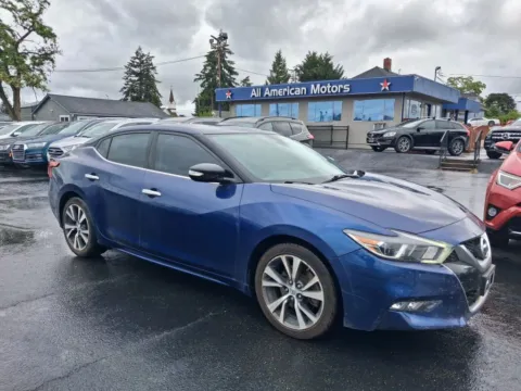 Blue 2016 Nissan Maxima SV Sedan 4D for sale in Tacoma, WA