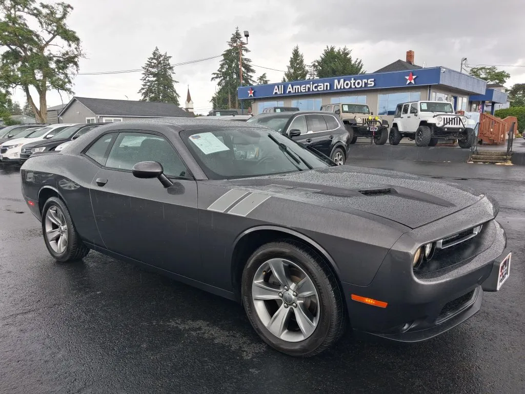 Gray 2018 Dodge Challenger SXT Coupe 2D for sale in Tacoma, WA