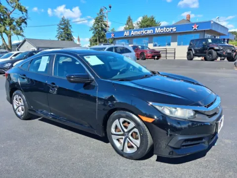 Black 2016 Honda Civic LX Sedan 4D for sale in Tacoma, WA