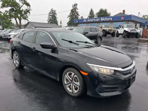 Black 2016 Honda Civic LX Sedan 4D for sale in Tacoma, WA