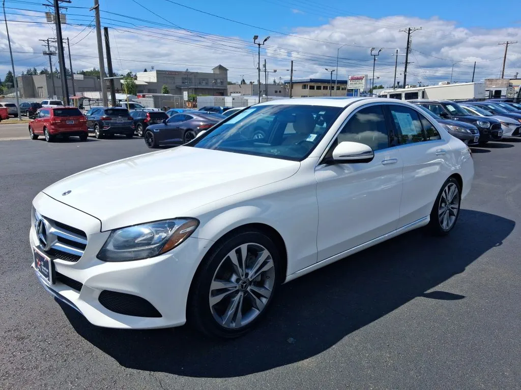 White 2018 Mercedes-Benz C-Class C 300 Sedan 4D for sale in Tacoma, WA