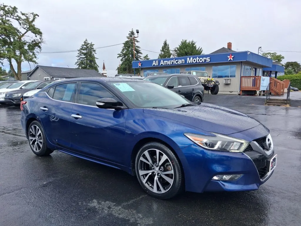 Blue 2016 Nissan Maxima SV Sedan 4D for sale in Tacoma, WA