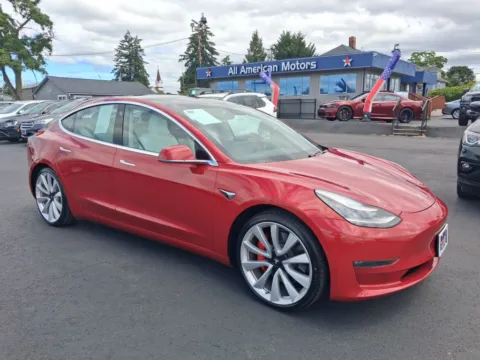 Red 2019 Tesla Model 3 Long Range Sedan 4D for sale in Tacoma, WA