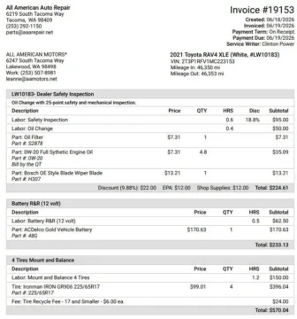 Another view of 2021 Toyota RAV4 XLE Sport Utility 4D for sale in Tacoma, WA at All American Motors