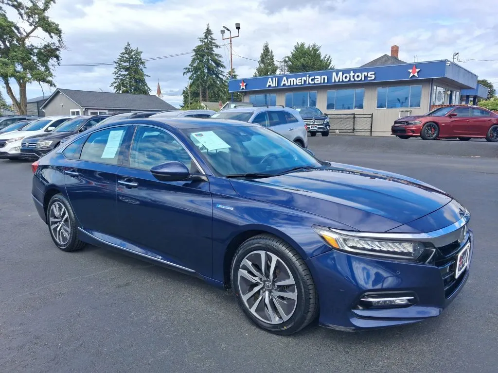 Black 2019 Honda Accord Hybrid Touring Sedan 4D for sale in Tacoma, WA