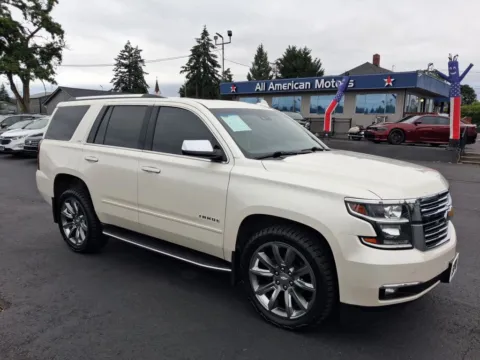 White 2015 Chevrolet Tahoe LTZ Sport Utility 4D for sale in Tacoma, WA