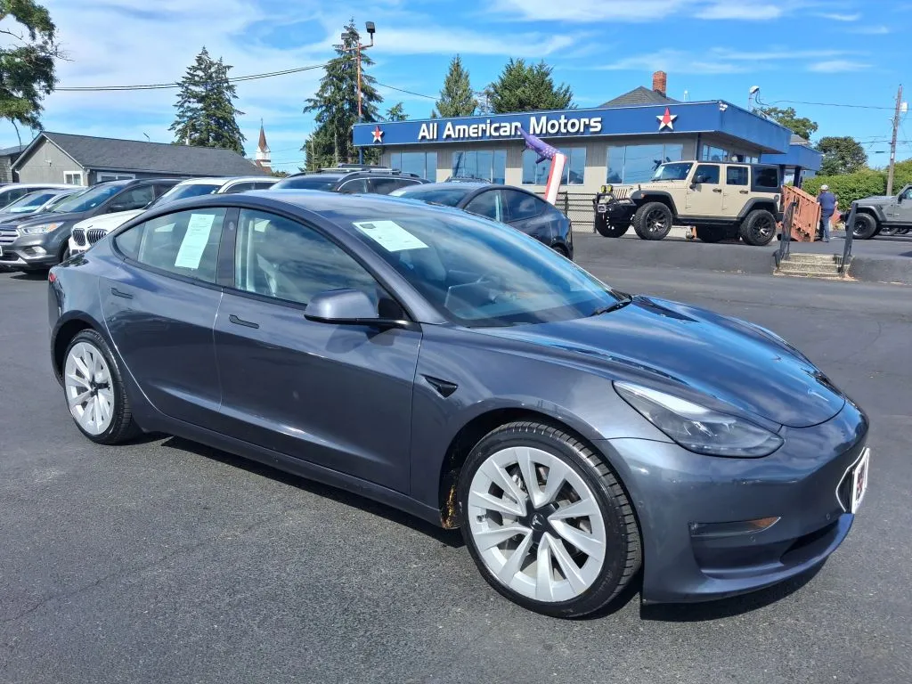 Gray 2022 Tesla Model 3 Long Range Sedan 4D for sale in Tacoma, WA