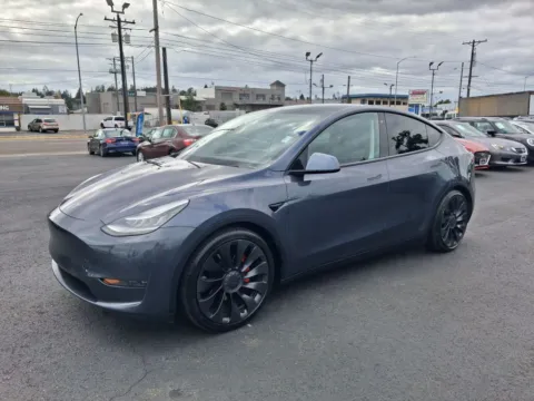 Another view of 2020 Tesla Model Y Performance Sport Utility 4D for sale in Tacoma, WA at All American Motors