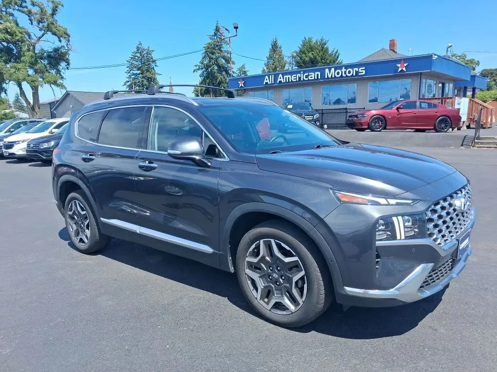 Gray 2022 Hyundai Santa Fe Limited Sport Utility 4D for sale in Tacoma, WA