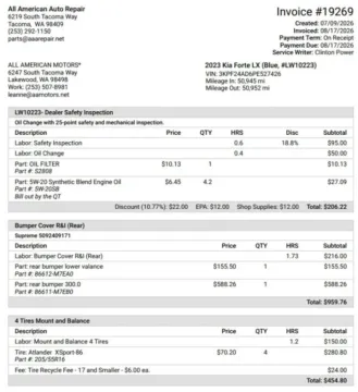 Another view of 2023 Kia Forte LXS Sedan 4D for sale in Tacoma, WA at All American Motors
