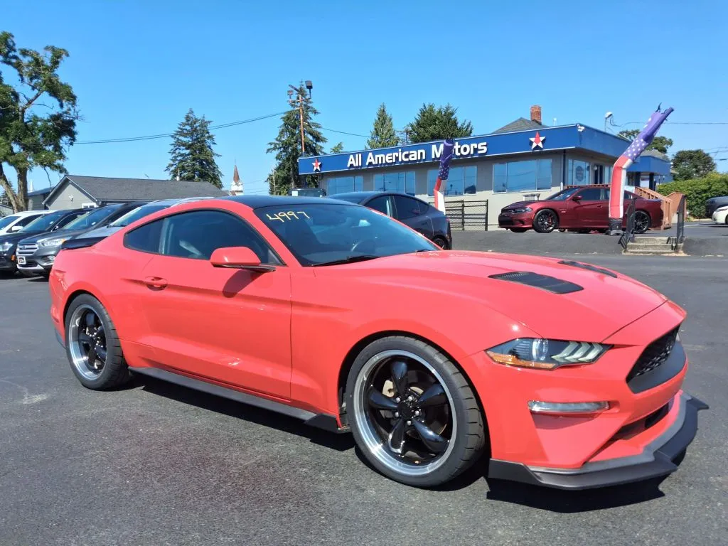 Red 2019 Ford Mustang EcoBoost Coupe 2D for sale in Tacoma, WA