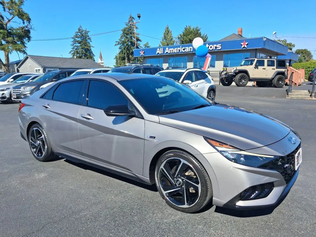 Silver 2023 Hyundai Elantra N Line Sedan 4D for sale in Tacoma, WA