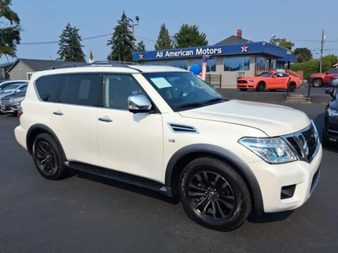 White 2017 Nissan Armada Platinum Sport Utility 4D for sale in Tacoma, WA