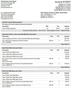 Photos of 2020 Toyota Corolla LE Sedan 4D for sale in Tacoma, WA at All American Motors