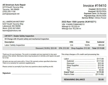 Another view of 2022 Ram 1500 Crew Cab Laramie Pickup 4D 5 1/2 ft for sale in Tacoma, WA at All American Motors