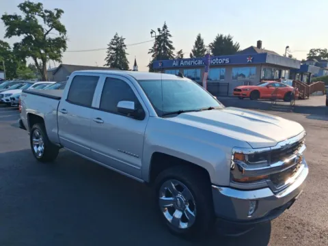 Silver 2018 Chevrolet Silverado 1500 Crew Cab LT Pickup 4D 5 3/4 ft for sale in Tacoma, WA