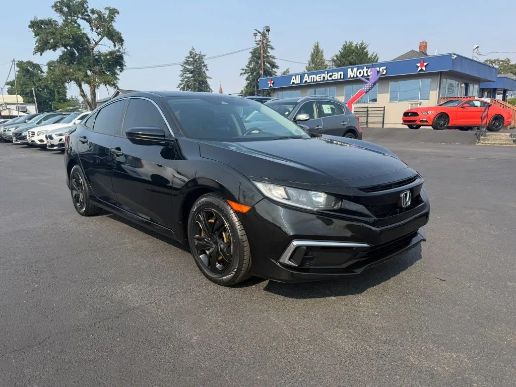 Black 2020 Honda Civic LX Sedan 4D for sale in Tacoma, WA