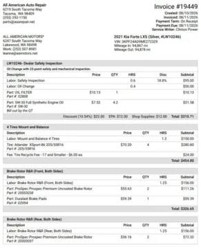 Another view of 2021 Kia Forte LXS Sedan 4D for sale in Tacoma, WA at All American Motors