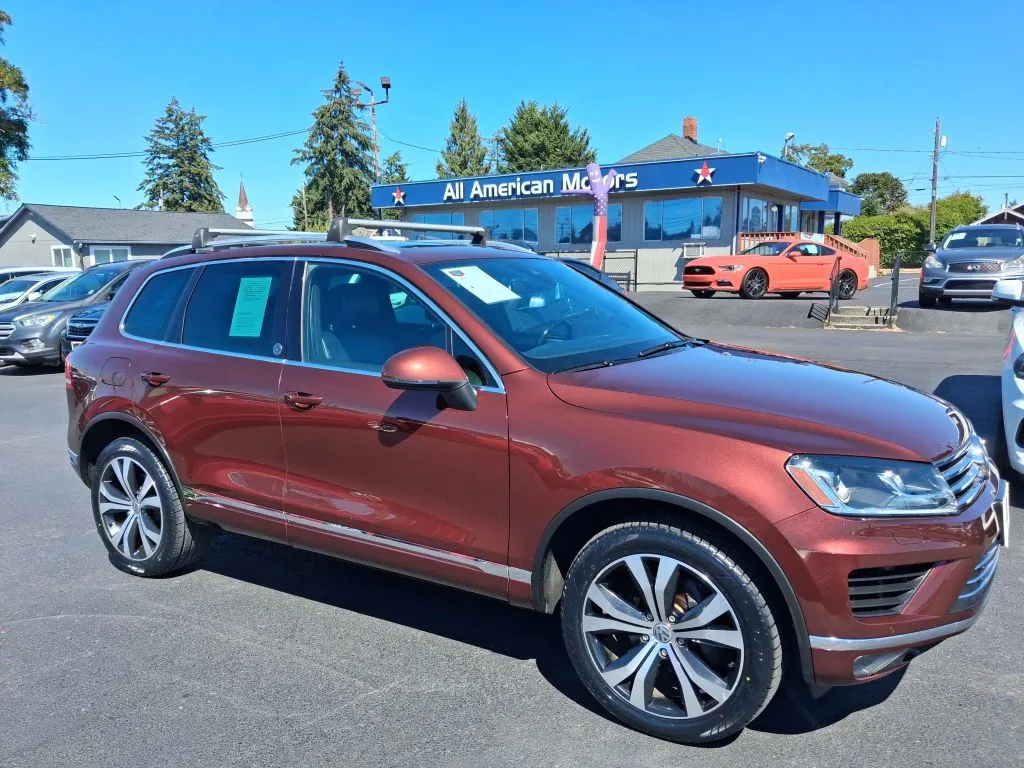 Red 2017 Volkswagen Touareg V6 Wolfsburg Edition Sport Utility 4D for sale in Tacoma, WA
