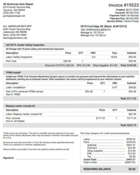 Another view of 2018 Ford Edge SE Sport Utility 4D for sale in Tacoma, WA at All American Motors