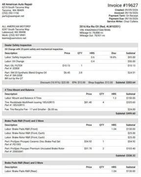 Another view of 2016 Kia Rio EX Sedan 4D for sale in Tacoma, WA at All American Motors