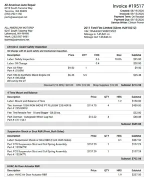 Another view of 2011 Ford Flex Limited Sport Utility 4D for sale in Tacoma, WA at All American Motors