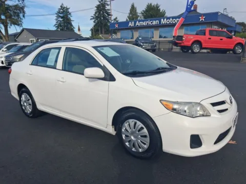 White 2013 Toyota Corolla L Sedan 4D for sale in Tacoma, WA