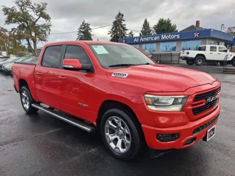 Red 2019 Ram 1500 Crew Cab Big Horn Pickup 4D 5 1/2 ft for sale in Tacoma, WA