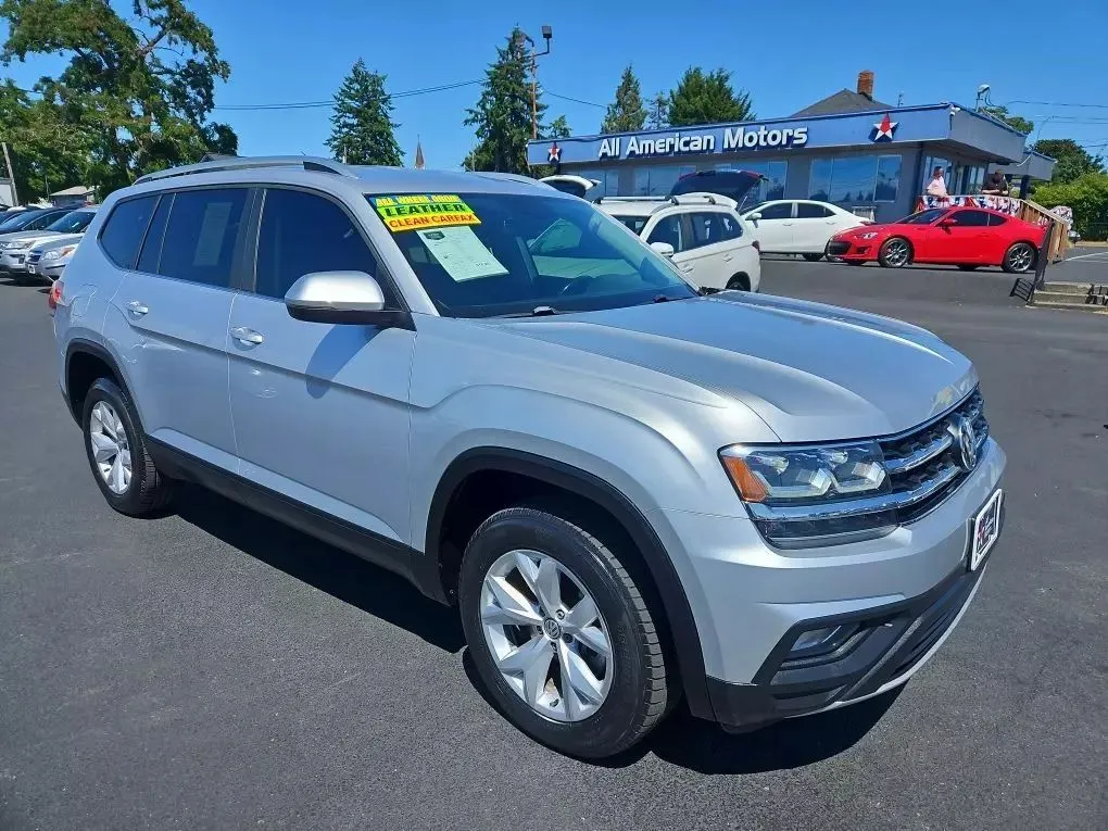 Silver 2018 Volkswagen Atlas SE 4Motion Sport Utility 4D for sale in Tacoma, WA