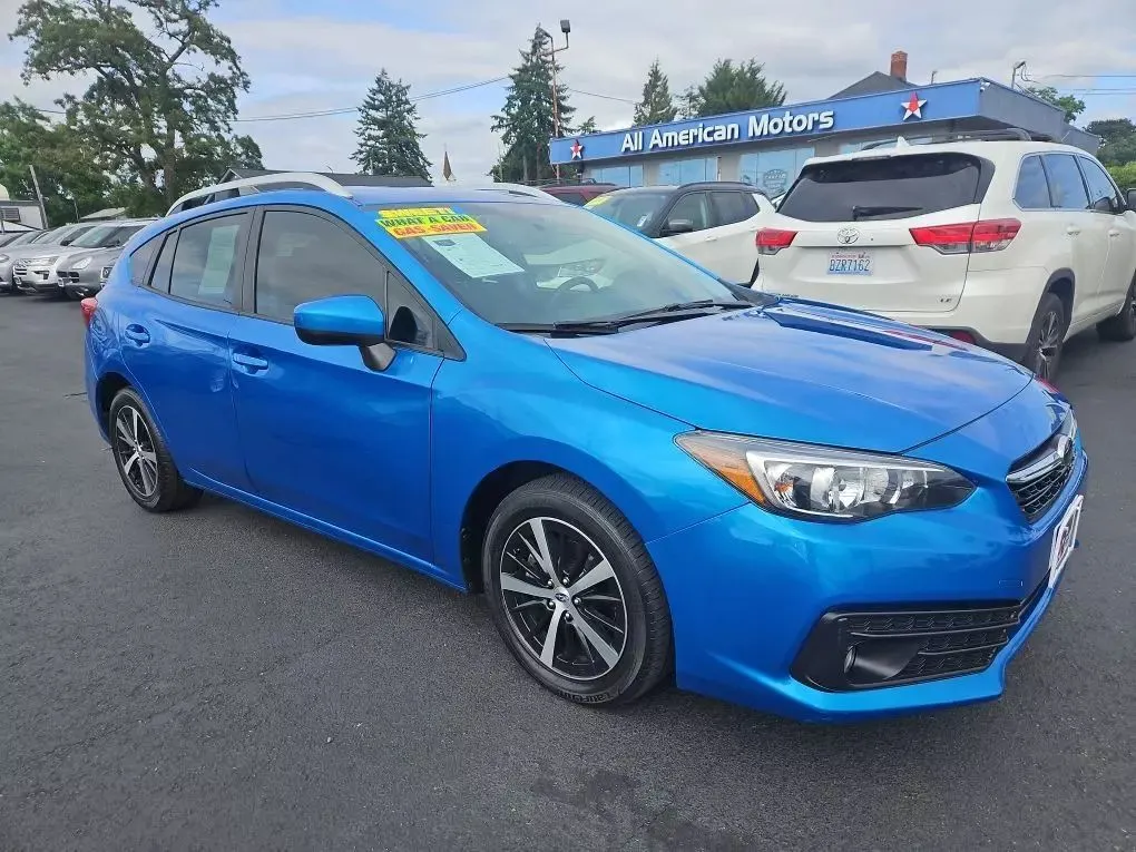 Blue 2021 Subaru Impreza Premium Wagon 4D for sale in Tacoma, WA